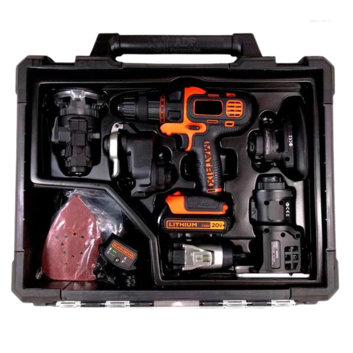 Kit Furadeira Multifuncional 6 em 1 20V + Brinde Exclusivo