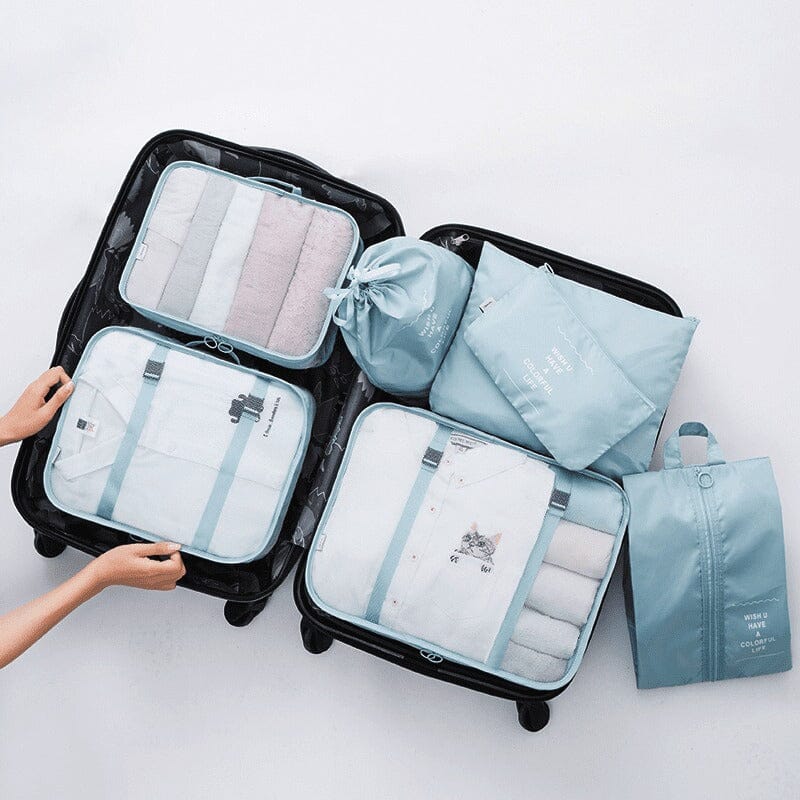 Kit 7 Bolsas Organizadoras Para Mala de Viagem STORAGE BAG - PAGUE 4 LEVE 7