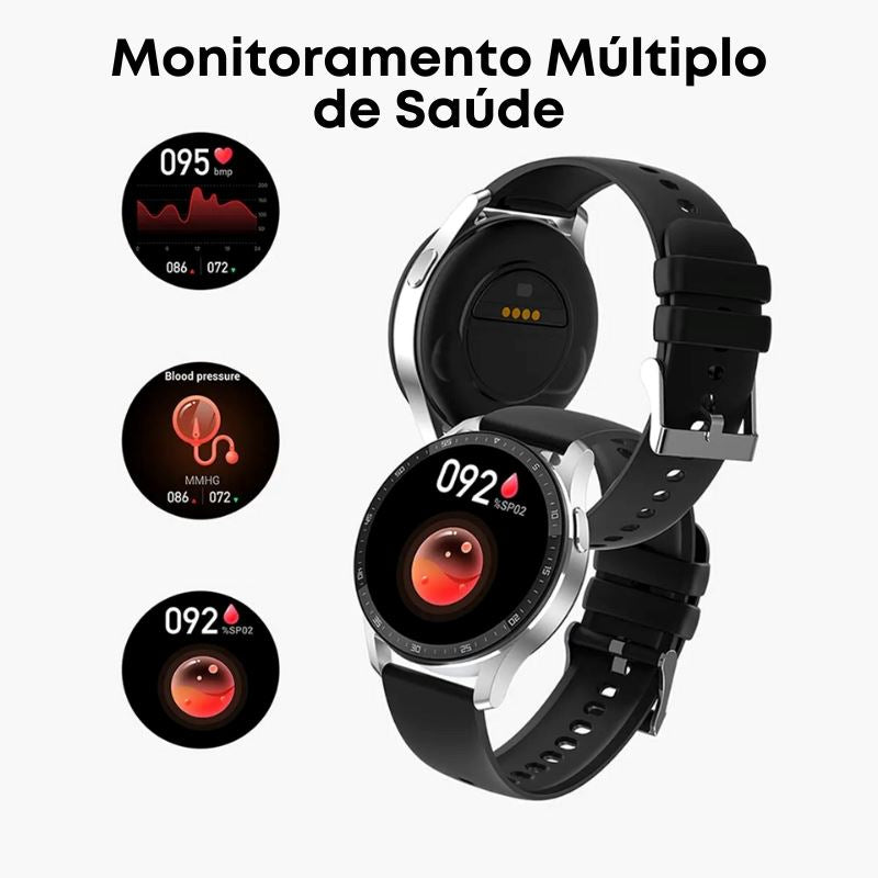 SmartWatch ProMax 2 em 1 | Relógio + Fone sem fio Ultra Beat (À Prova D'água)